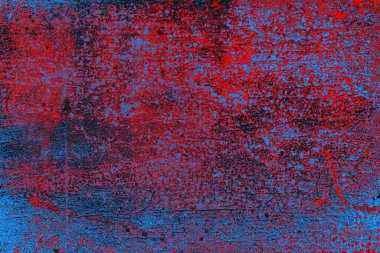 Kırmızı ve mavi renkli grunge duvar dokusu arkaplanı