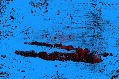 Çizik ve çatlaklarla metal doku