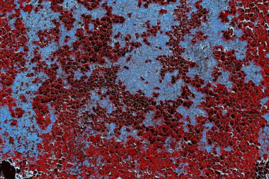 Dökülen boya paslı metal dokusu