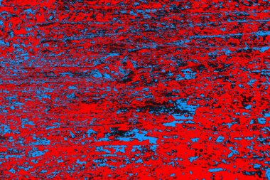 Neon kırmızı ve mavi renkli grunge duvar dokusu arkaplanı