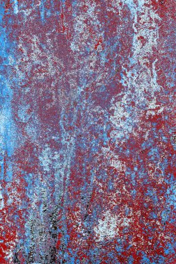 Dökülen boya paslı metal dokusu