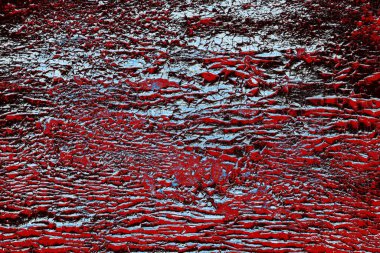 Duvar dokusu arkaplanı eski boyayla soyulmuş