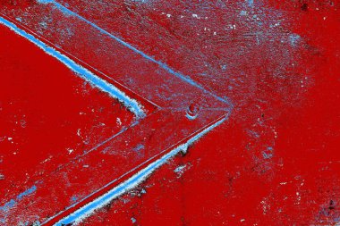 Çizik ve çatlaklarla metal doku