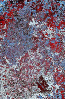 Dökülen boya paslı metal dokusu