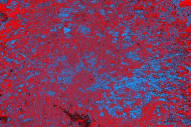 Kırmızı ve mavi renkli grunge duvar dokusu arkaplanı