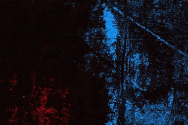 Koyu renkli ses, arka planda çatlaklar olan grunge duvar dokusu