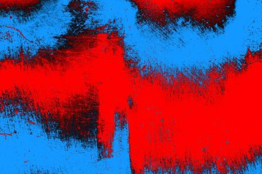 Kırmızı ve mavi renkli grunge duvar dokusu arkaplanı