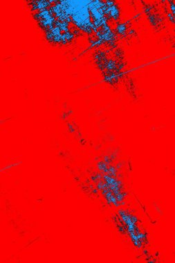 Neon kırmızı ve mavi renkli grunge duvar dokusu arkaplanı