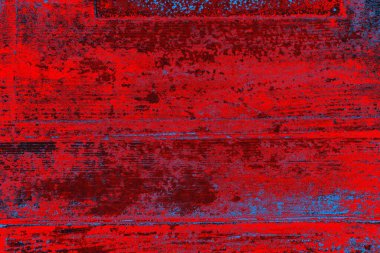 Neon kırmızı ve mavi renkli grunge duvar dokusu arkaplanı