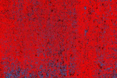 Parlak kırmızı ve mavi renkli grunge duvar dokusu arkaplanı