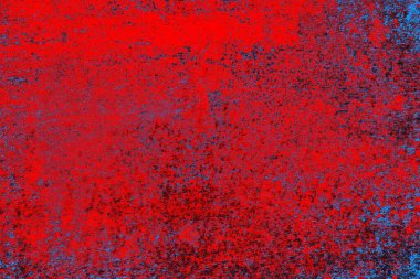 Kırmızı ve mavi renkli grunge duvar dokusu arkaplanı