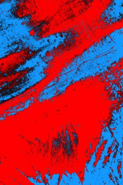 Kırmızı ve mavi renkli grunge duvar dokusu arkaplanı