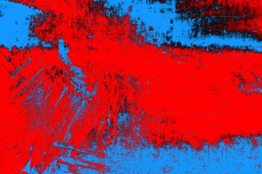 Kırmızı ve mavi renkli grunge duvar dokusu arkaplanı