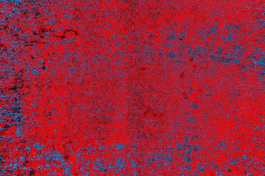 Kırmızı ve mavi renkli grunge duvar dokusu arkaplanı