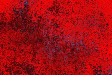 Parlak kırmızı ve mavi renkli grunge duvar dokusu arkaplanı