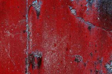 Dökülen boya paslı metal dokusu
