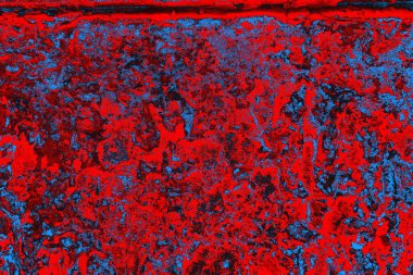 Kırmızı ve mavi renkli grunge duvar dokusu arkaplanı