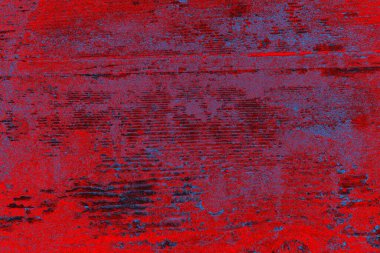 Neon kırmızı ve mavi renkli grunge duvar dokusu arkaplanı