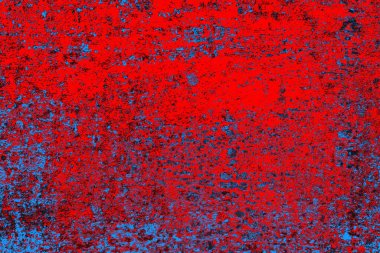 Kırmızı ve mavi renkli grunge duvar dokusu arkaplanı