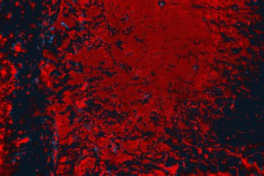 Kırmızı ve mavi renkli grungy duvar, desenli arka plan