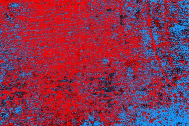 Kırmızı ve mavi renkli grunge duvar dokusu arkaplanı