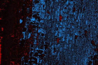 Koyu renkli ses, çatlak ve arkaplanı su sıçratan grunge duvar dokusu