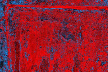 Kırmızı ve mavi renkli grunge duvar dokusu arkaplanı