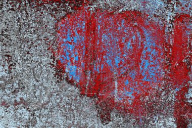 Çizik ve çatlaklarla metal doku