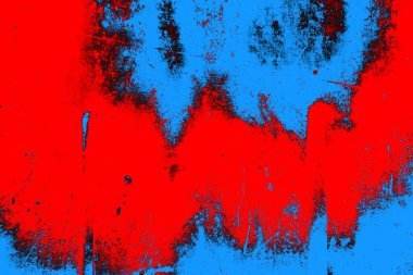 Kırmızı ve mavi renkli grunge duvar dokusu arkaplanı