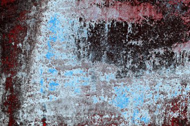 kırmızı, mavi ve siyah grunge duvar dokusu arkaplanı 