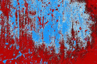 kırmızı, mavi ve siyah grunge duvar dokusu arkaplanı 