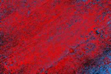 Kırmızı ve mavi renkli grunge duvar dokusu arkaplanı