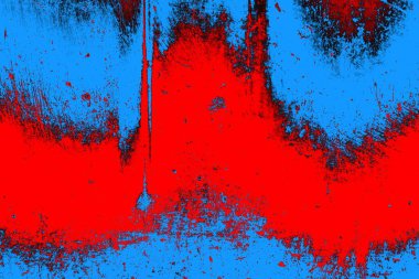 Kırmızı ve mavi renkli grunge duvar dokusu arkaplanı