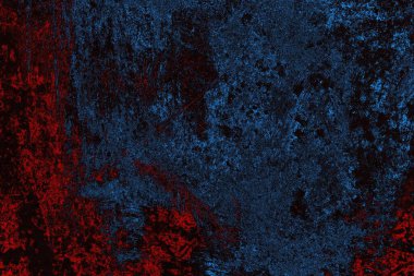 Koyu renkli ses, arka planda çatlaklar olan grunge duvar dokusu