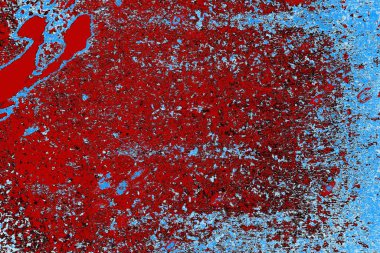 kırmızı, mavi ve siyah grunge duvar dokusu arkaplanı 