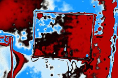 kırmızı, mavi ve siyah grunge duvar dokusu arkaplanı