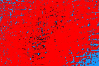 Kırmızı ve mavi renkli grunge duvar dokusu arkaplanı