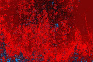 Kırmızı ve mavi renkli grunge duvar dokusu arkaplanı