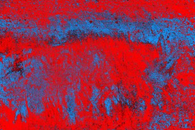 Kırmızı ve mavi renkli grunge duvar dokusu arkaplanı