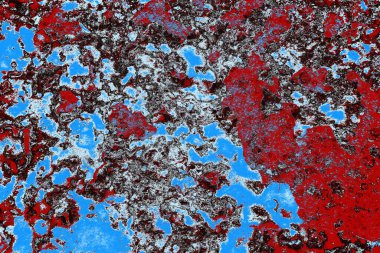 Çizik ve çatlaklarla metal doku