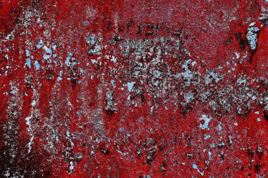 Dökülen boya paslı metal dokusu