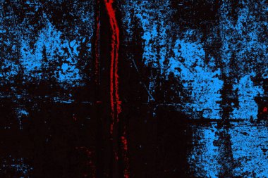 Koyu renkli ses, arka planda çatlaklar olan grunge duvar dokusu