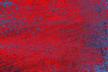 Kırmızı ve mavi renkli grunge duvar dokusu arkaplanı