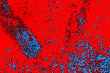 Kırmızı ve mavi renkli grunge duvar dokusu arkaplanı