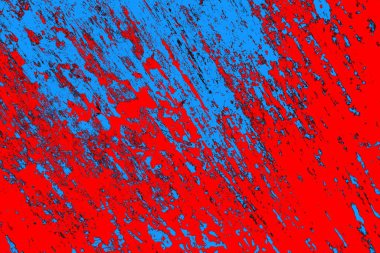 Neon kırmızı ve mavi renkli grunge duvar dokusu arkaplanı