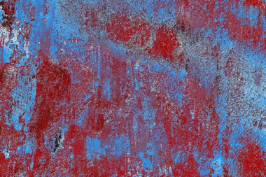 kırmızı, mavi ve siyah grunge duvar dokusu arkaplanı 
