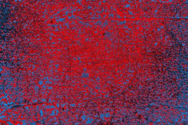 Kırmızı ve mavi renkli grunge duvar dokusu arkaplanı