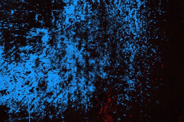 Koyu renkli ses, çatlak ve arkaplanı su sıçratan grunge duvar dokusu