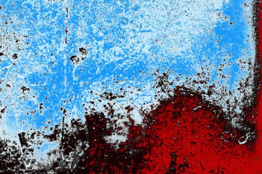 Duvar dokusu arkaplanı eski boyayla soyulmuş 