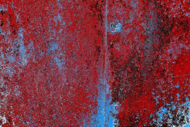 Dökülen boya paslı metal dokusu